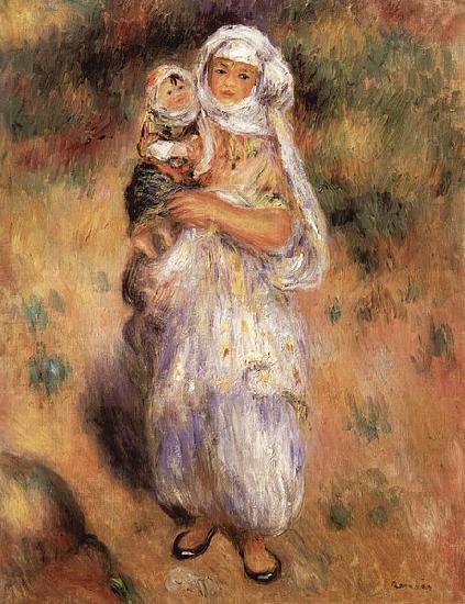 Pierre-Auguste Renoir Algerierin mit Kind oil painting image